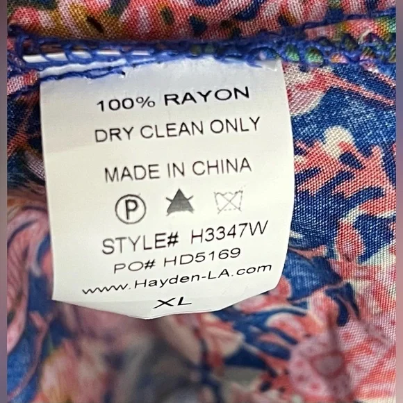 Hayden Duster Topper Womens Medium Multicolor Boho Floral Button Up Shrug Top-XL - Picture 9 of 11